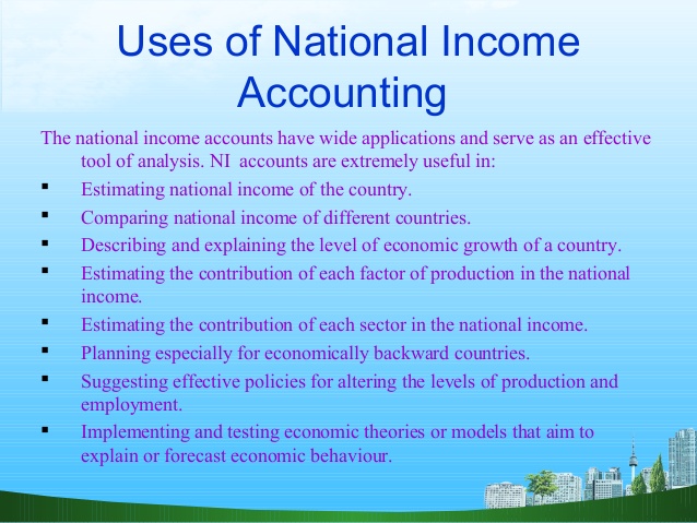 uses of national income calculation
