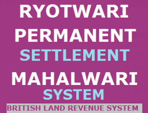 Land Revenue System of British in India – History study Material & Notes