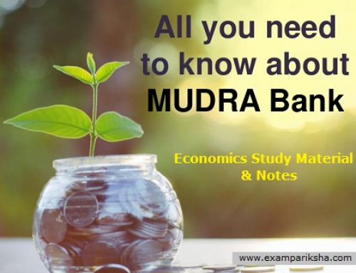 MUDRA Bank – Economics Study Material & Notes