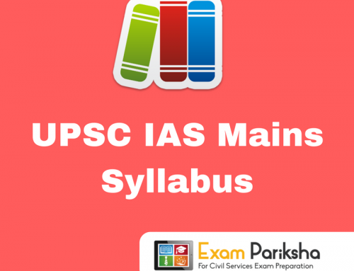 UPSC IAS Mains Civil Services Examination Syllabus : PDF Download