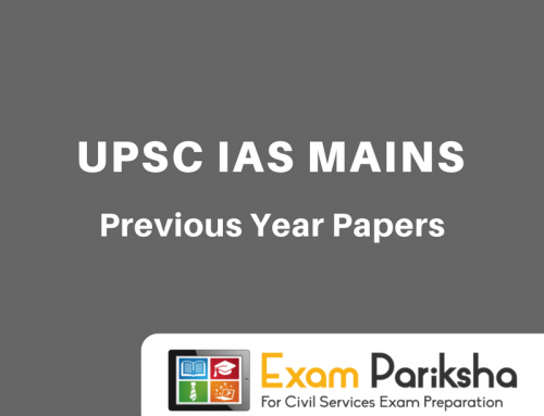 UPSC IAS Mains Previous Year Question Papers : PDF Download