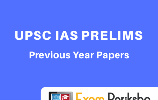 UPSC IAS Prelims Previous Year Question Papers : Download PDF