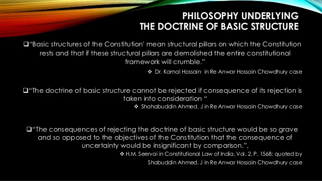 Basic structure of constitution of india