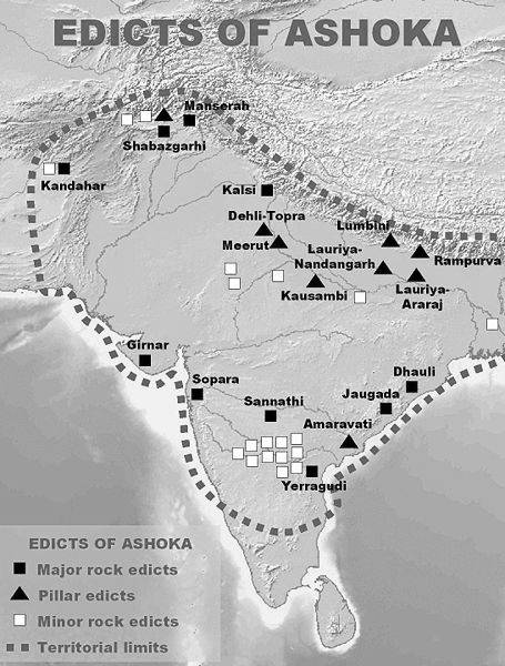 Ashoka's edicts and inscription 