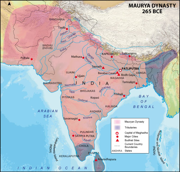 mauryan-empire-history-study-material-notes