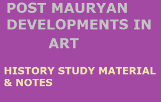 POST MAURYAN DEVELOPMENTS IN CULTURE