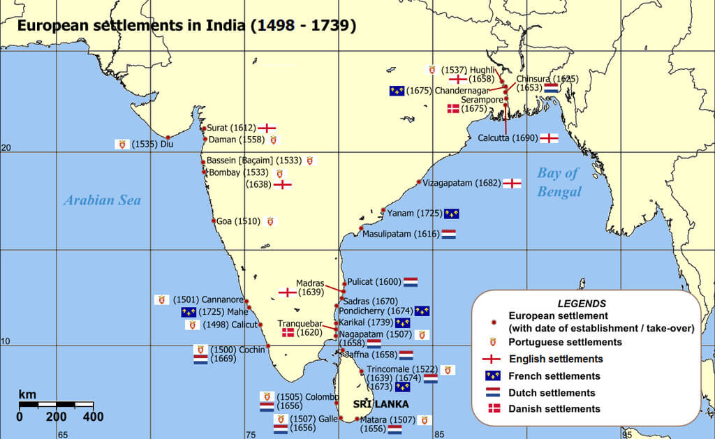 Europeans in India - History Study Material & Notes