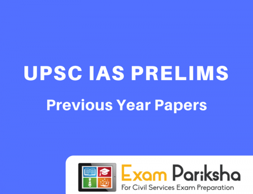 UPSC IAS Prelims Previous Year Question Papers : Download PDF
