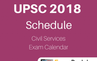 UPSC IAS 2018 Exam Calendar Civil Services Schedule
