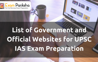 List of Government and Official Websites for UPSC IAS Exam Preparation